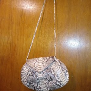 Snake skin purse